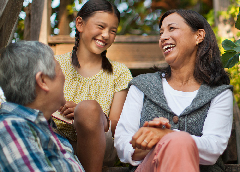 Multi Generational Family Laughing Together